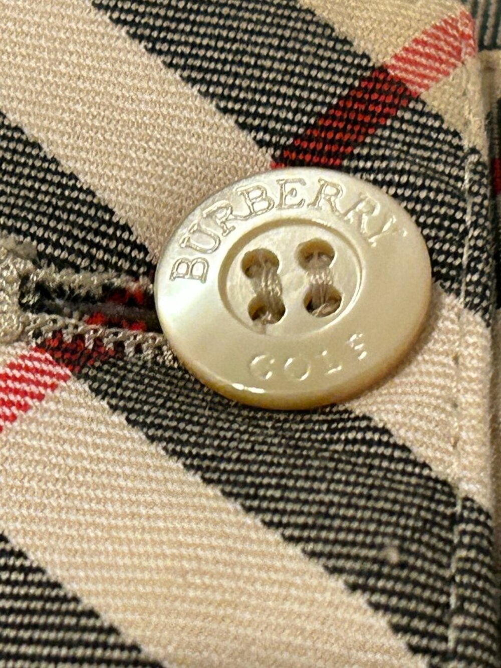 Womens BURBERRY Golf Sz 8 Nova Check Plaid Pattern Cropped Pants - Picture 3 of 7